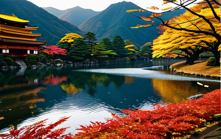 **

A sharply focused photograph, employing the rule of thirds, showcasing a vibrant autumn landscape in Japan. Capture the scene during golden hour, with warm sunlight illuminating the colorful foliage. The image emphasizes depth of field, with a blurred background to draw attention to a specific maple tree in the foreground. Apply a Fujifilm Velvia film simulation for enhanced saturation and contrast, reminiscent of classic Japanese landscape photography. RAW processing techniques should subtly enhance details and reduce noise. safe for work, appropriate content, fully clothed, professional. perfect anatomy, natural proportions.

**