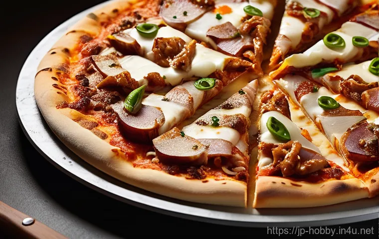 피자 만들기 - **Pizza 2 (Chewy Crust Fusion Pizza):** A vibrant "shirasu (whitebait) and perilla leaf" pizza. It h...