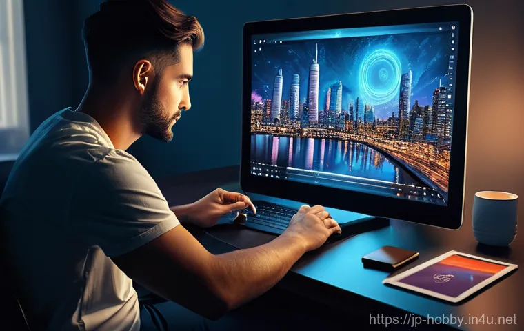 미술 강좌 추천 - **Prompt**: A serene and introspective portrait of an adult individual, gender-neutral, in their lat...