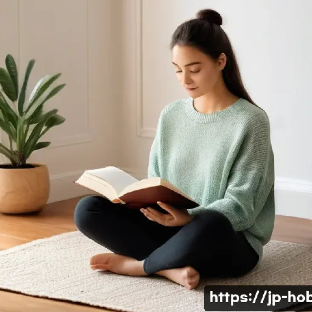 자기계발 도서 - **Mind's Awakening: A Journey to Self-Discovery Through Books**
A young woman, aged in her early...