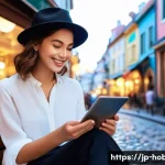 여행 일정 관리 - **Prompt 1: AI-Powered Destination Discovery**
    "A vibrant, inviting image of a young female trav...